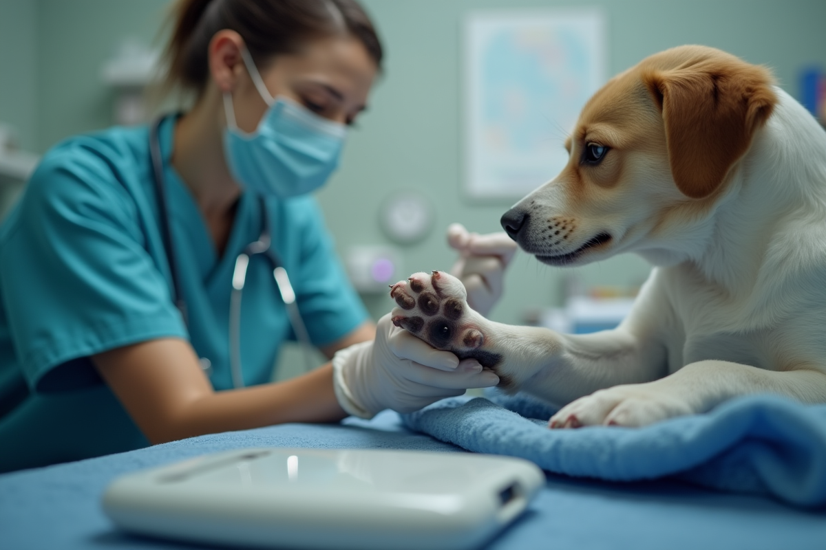 chien ongles
