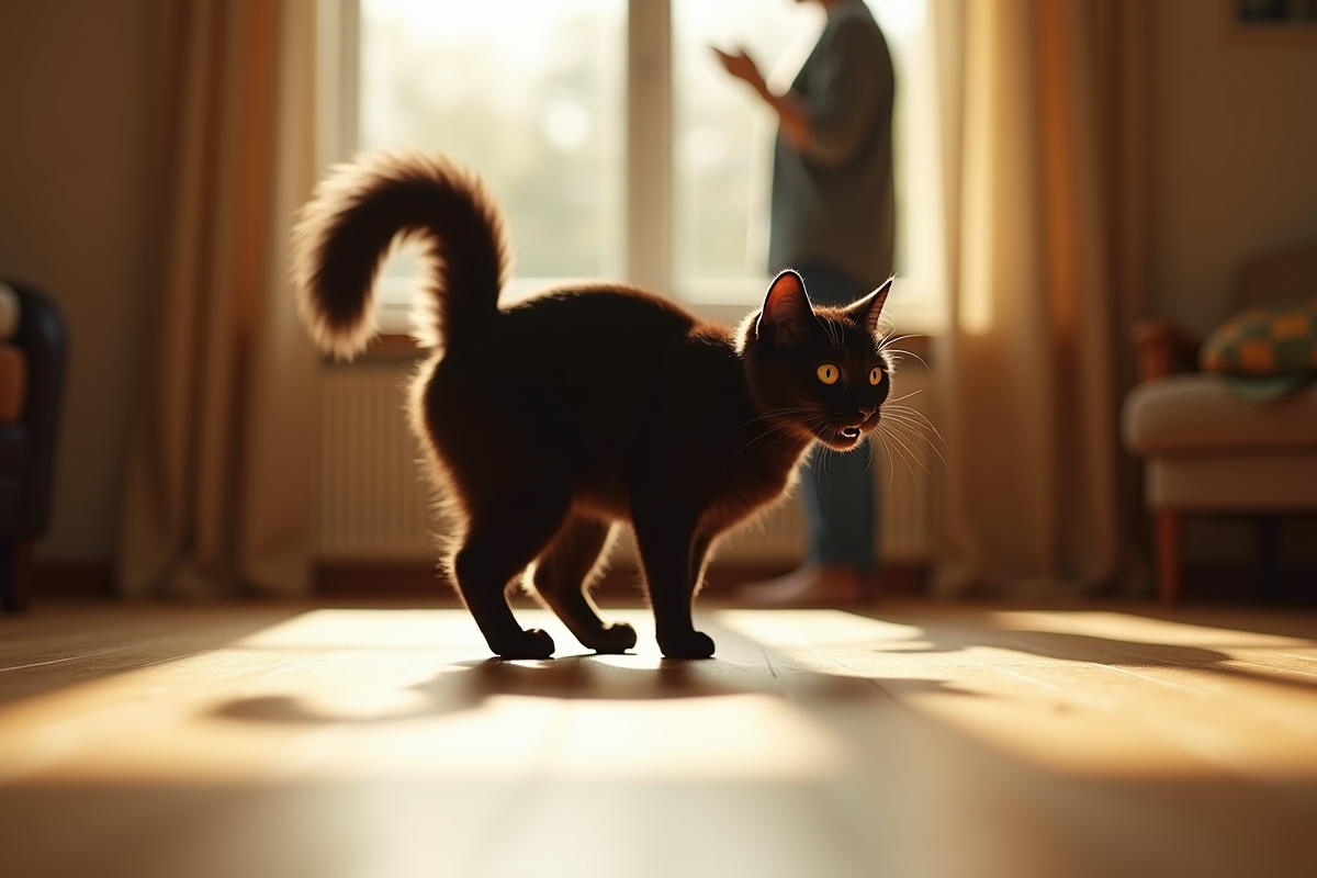 chat colère