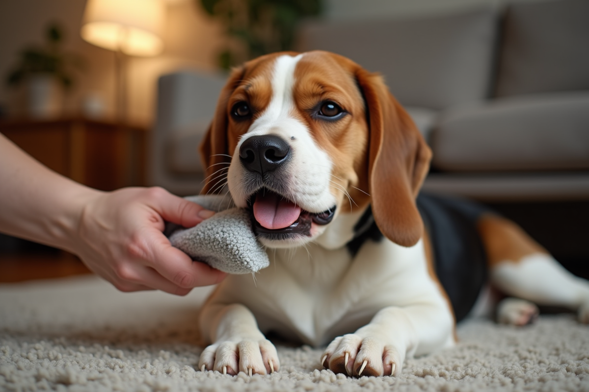 chien brosse